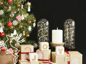 christmas tree decor 3D Model
