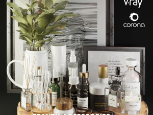beauty accessories decor 3D Model