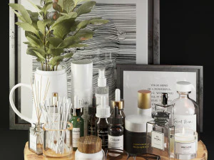 decora&ccedil;&atilde;o de acess&oacute;rios de beleza Modelo 3D