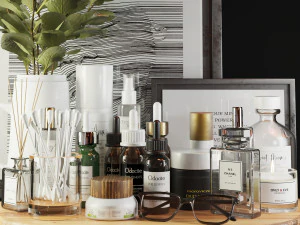 decora&ccedil;&atilde;o de acess&oacute;rios de beleza Modelo 3D