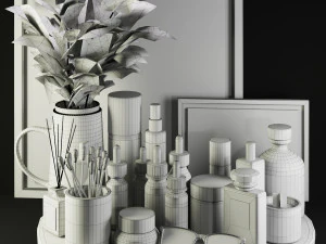decora&ccedil;&atilde;o de acess&oacute;rios de beleza Modelo 3D