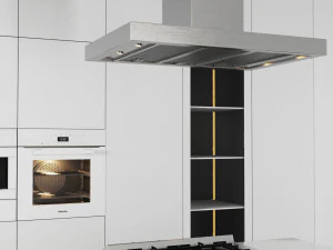 white modern kitchen 3D Model