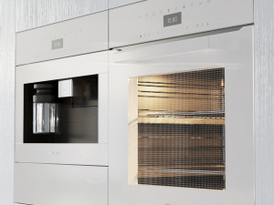 white modern kitchen Modello 3D