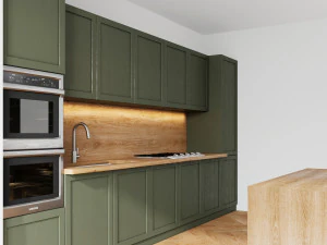 greenkitchenwithisland 3D Model