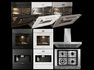 miele cooking appliances collection 3D Model