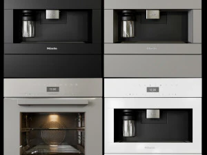 cole&ccedil;&atilde;o de eletrodom&eacute;sticos de cozinha miele Modelo 3D