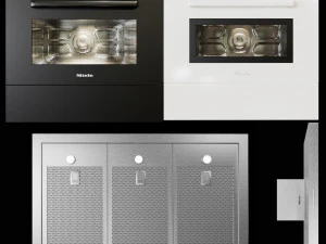 cole&ccedil;&atilde;o de eletrodom&eacute;sticos de cozinha miele Modelo 3D