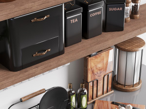 next kitchen accessories shelf 3D Model