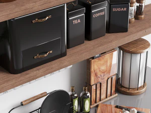 next kitchen accessories shelf 3D Model