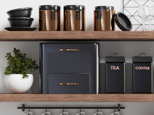 next kitchen accessories shelf 3D Model