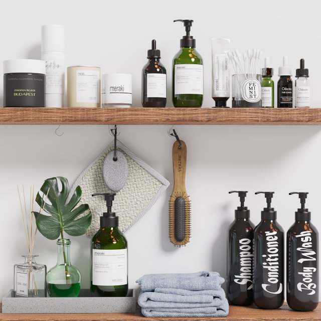 bath accessories meraki Modelo 3D .c4d .max .obj .3ds .fbx .stl .blend 