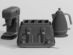 delongi kitchen appliance set 3D Model