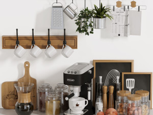 kitchen shelf accessories Modello 3D