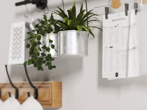 kitchen shelf accessories 3D Модель
