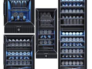 newair wine cooler cabinet 3D Модель