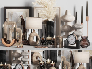 pampas decorative set 004 Modelo 3D