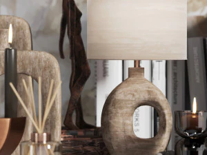 conjunto decorativo pampas 004 Modelo 3D
