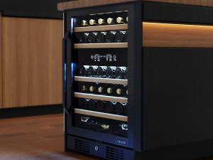 modern kitchen with island 004 Modello 3D