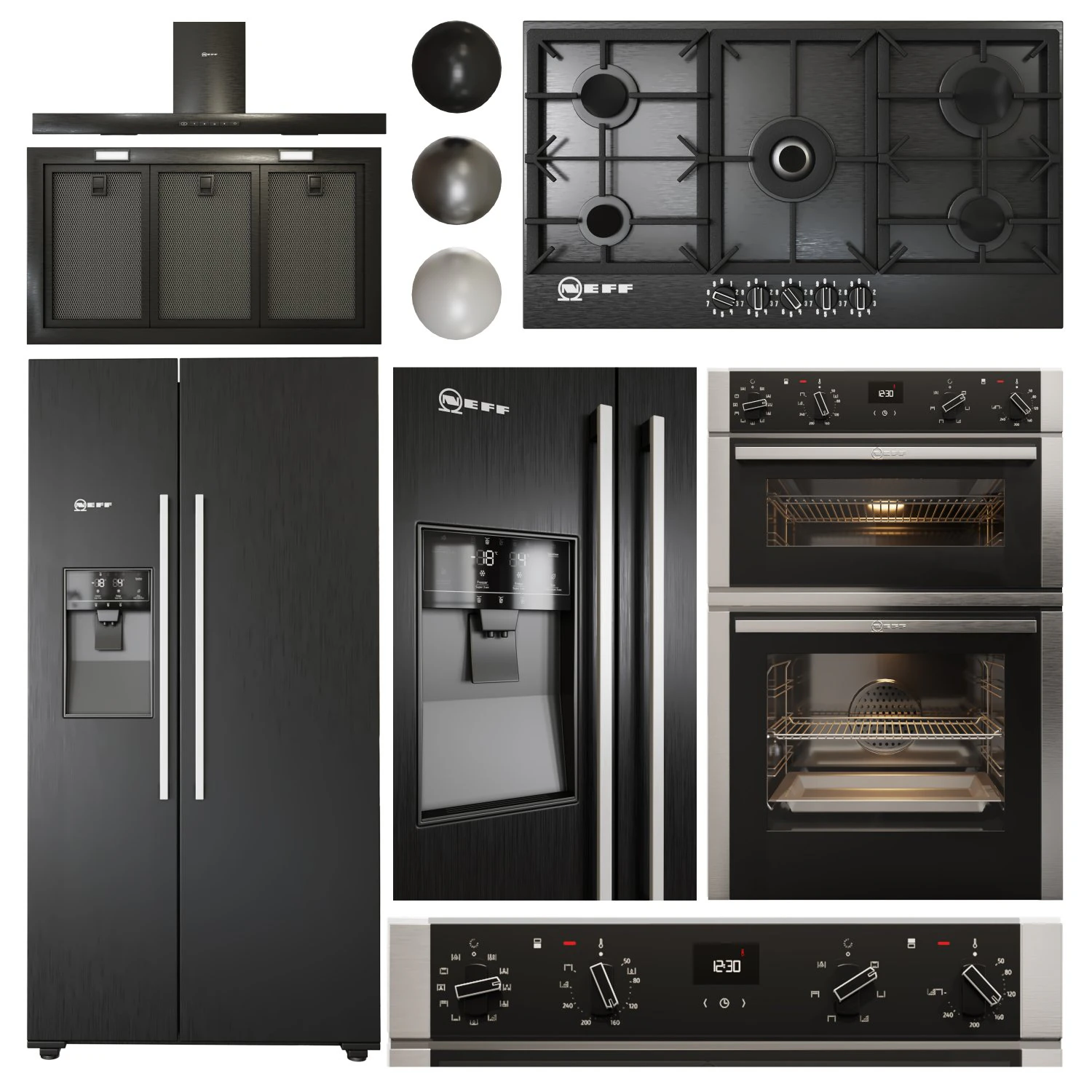 neff appliance collection 3D Model .c4d .max .obj .3ds .fbx .stl .blend 