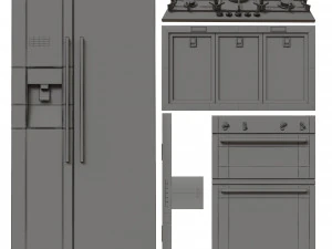 neff appliance collection 3D Model