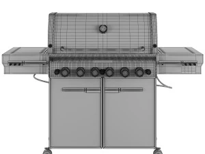outdoor gas grill 3D Model