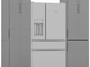 aeg refrigerators set 3D Model