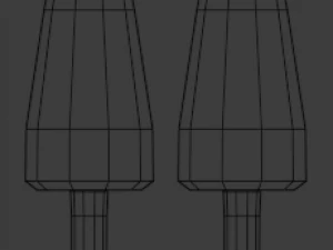 pino pol&iacute;gono bajo Modelo 3D