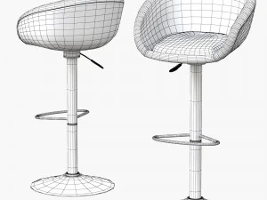 table chair bar 3D Model