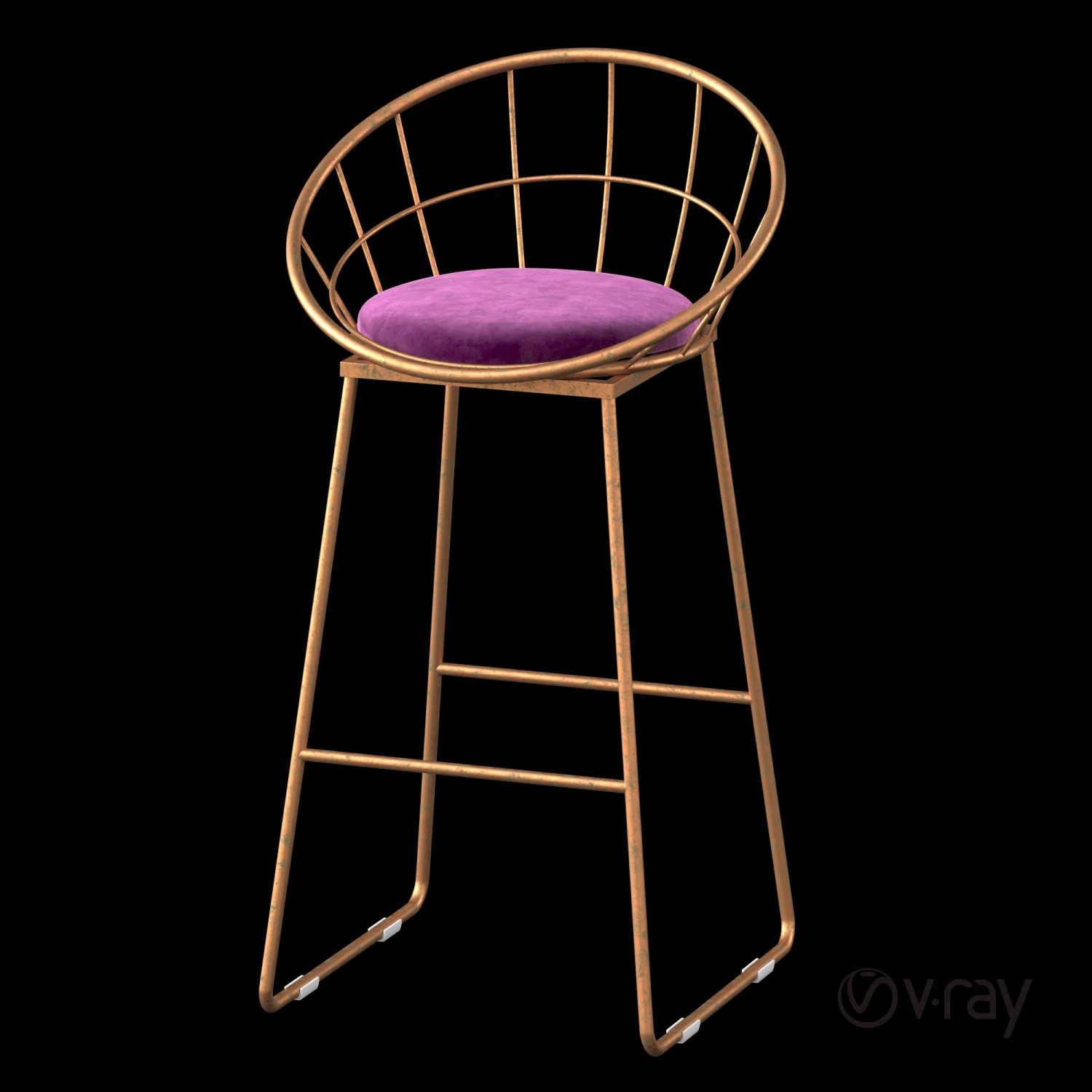 stool bar 3D Model .c4d .max .obj .3ds .fbx .stl .blend 