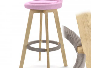 놀라운 의자 바 3D 모델