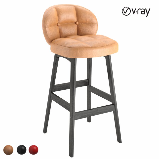 chair bar skillist 3D Модель .c4d .max .obj .3ds .fbx .stl .blend 