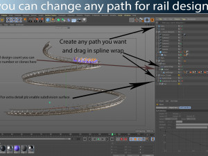 3d animated roller coaster train Model 3D