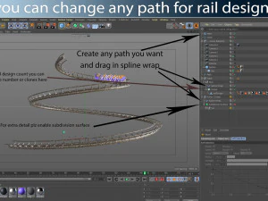 3d animated roller coaster train 3D Model