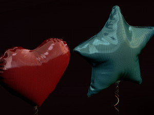 shaped foil balloons 3D Модель