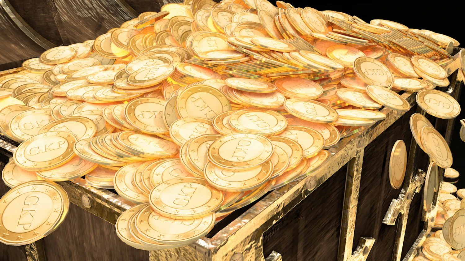 animated treasure chest 3D Model .c4d .max .obj .3ds .fbx .stl .blend 