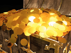 animated treasure chest 3D Модель