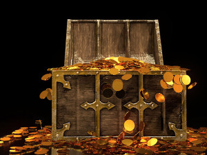 animated treasure chest 3D Модель