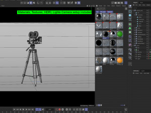 Vintage Movie Camera Detailed Modèle 3D