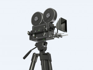 Vintage Movie Camera Detailed Modèle 3D