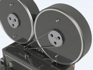 C&acirc;mera de filme vintage detalhada Modelo 3D