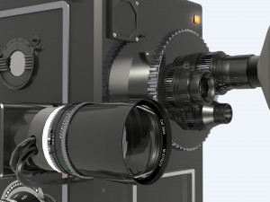Vintage Movie Camera Detailed Modèle 3D