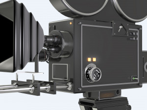 Vintage Movie Camera Detailed Modèle 3D