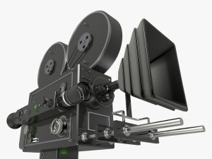 Vintage Movie Camera Detailed Modèle 3D