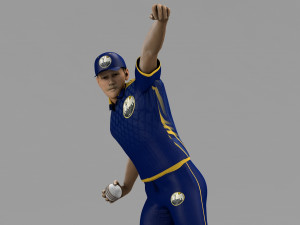 Cricket Fielder - Ball Throw 3D Model