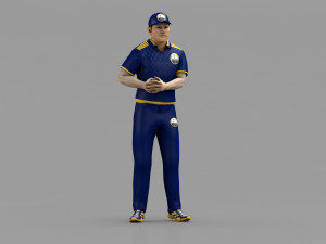 Cricket Fielder - Ball Throw 3D Model