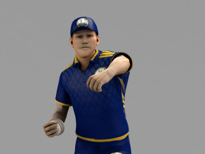 Cricket Fielder - Ball Throw 3D Model