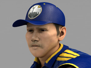 Cricket Fielder - Ball Throw 3D Model