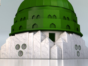 Prophets Mosque Masjid e nabvi Modelo 3D