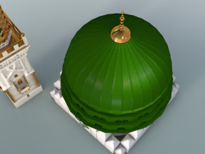 Prophets Mosque Masjid e nabvi Modelo 3D