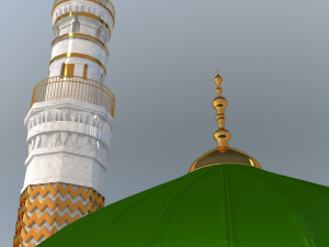 Prophets Mosque Masjid e nabvi Modelo 3D